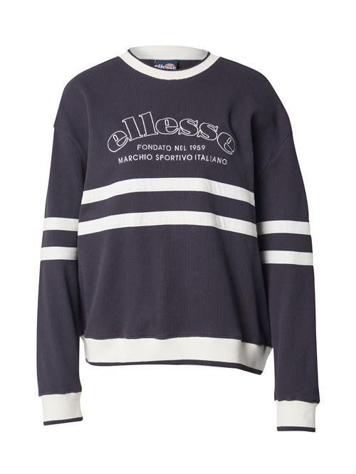 ELLESSE Sweatshirt 'MANIGOD'  mørkegrå / hvid