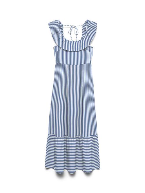 VERO MODA Kjole 'VMJarlotte'  blå / hvid