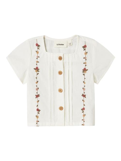 NAME IT Bluse  oliven / lyseorange / rød / hvid
