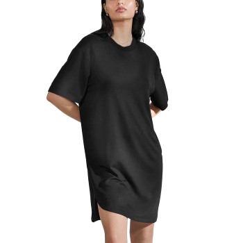 Bread & Boxers Bread and Boxers Soft Fiber T Shirt Dress Sort viskose X-Small Dame