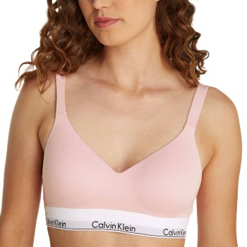 Calvin Klein Bh Icon Cotton Modal Lift Bralette Rosa Medium Dame