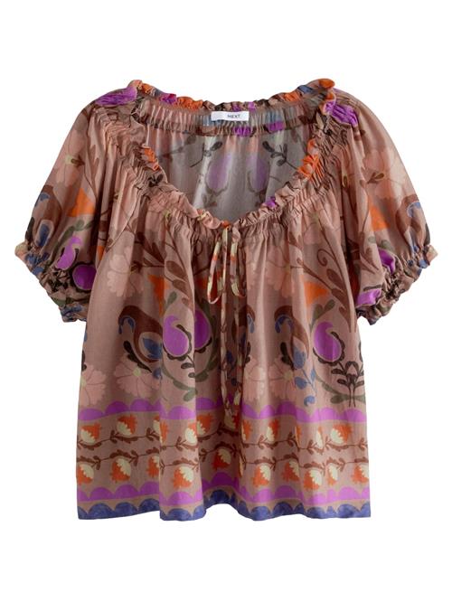 Next Bluse  brun / gran / lilla / orange