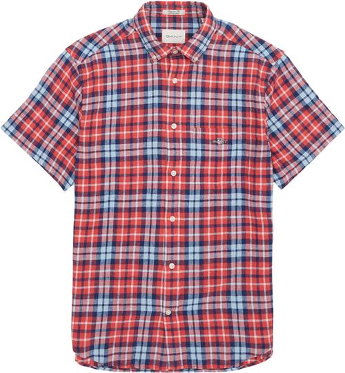 Gant Cotton Linen Check K/Æ Skjorte