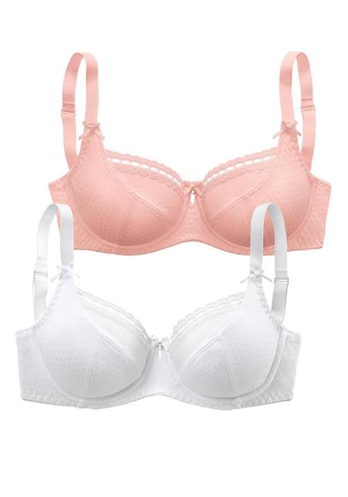 Se PETITE FLEUR BH  fersken / hvid ved About You