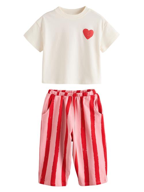 Next Sæt  pink / rød / offwhite