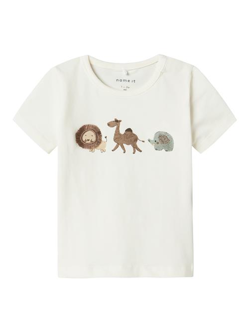 Se NAME IT Shirts 'NBMJUKE'  umbra / citron / lysegrøn / hvid ved About You