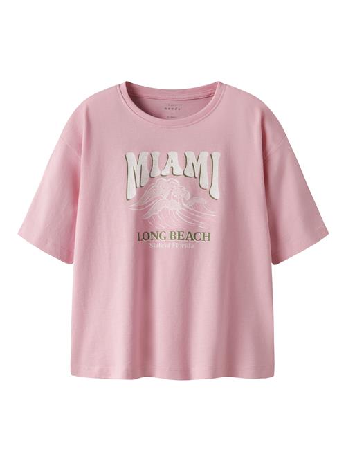 NAME IT Bluser & t-shirts 'NKFVEEN'  grøn / lyserød / hvid