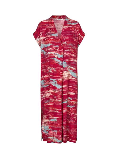 Masai Sommerkjole  lysebeige / azur / rød