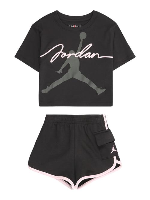 Jordan Joggingdragt  grå / lyserød / sort