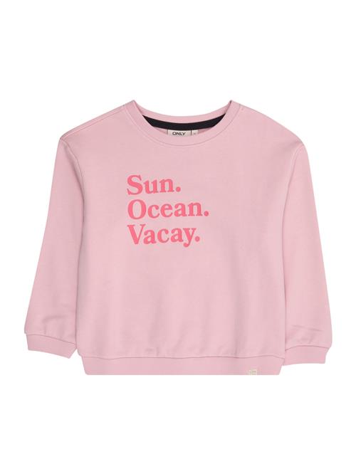 Only Mini Sweatshirt 'KMGSUMMER'  pink / lyserød