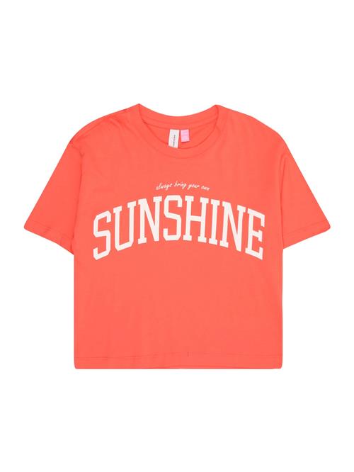 Vero Moda Girl Bluser & t-shirts 'VMSia'  orangerød / hvid