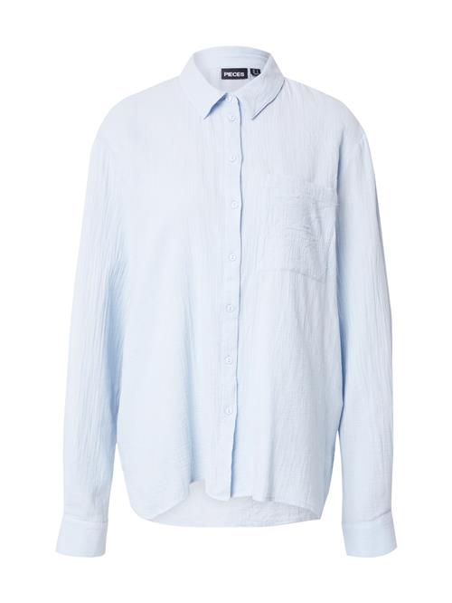 PIECES Bluse 'PCSASTINA'  lyseblå