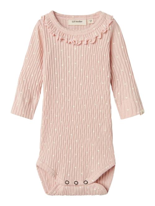 NAME IT Sparkedragt/Body  pastelrød / hvid