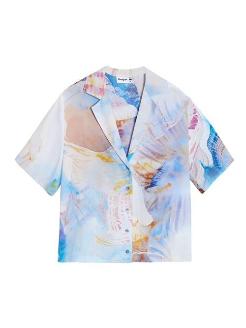Desigual Bluse  azur / lyseblå / sennep / gammelrosa