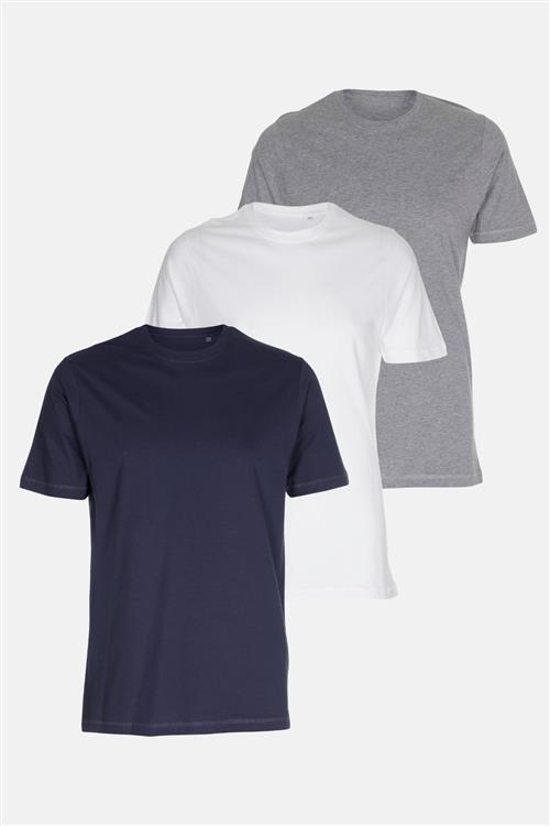 3 stk. Basic T-shirts - Pakketilbud (FB.O) - Slim fit - Herre - TeeShoppen