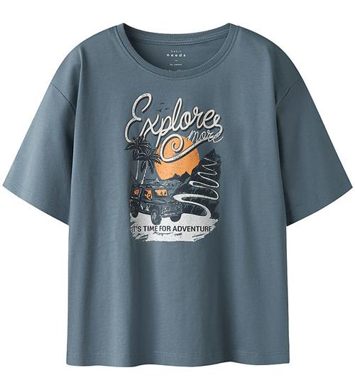 Name It T-shirt - NkmVictor - Blue Mirage/Adventure