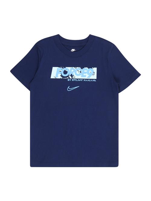 Nike Sportswear Shirts 'HAALAND'  lyseblå / mørkeblå / hvid