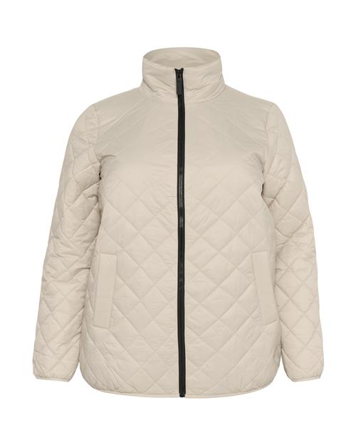 KAFFE CURVE Overgangsjakke 'Moreen'  beige / sort