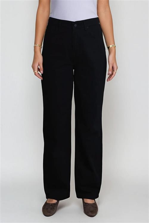 Nora Regular Jeans - Vasket Sort - Regular fit - 32/32 - TeeShoppen