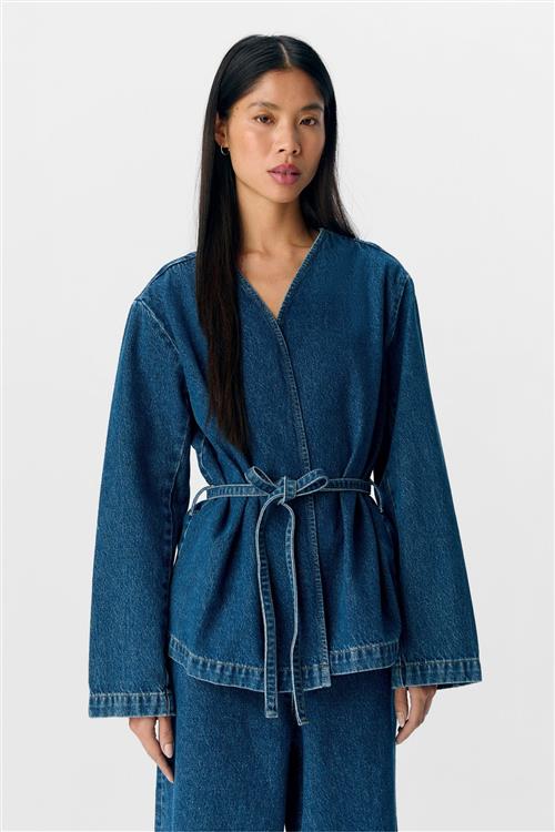 Mallie Blazer - Medium Blue Denim - S - Object