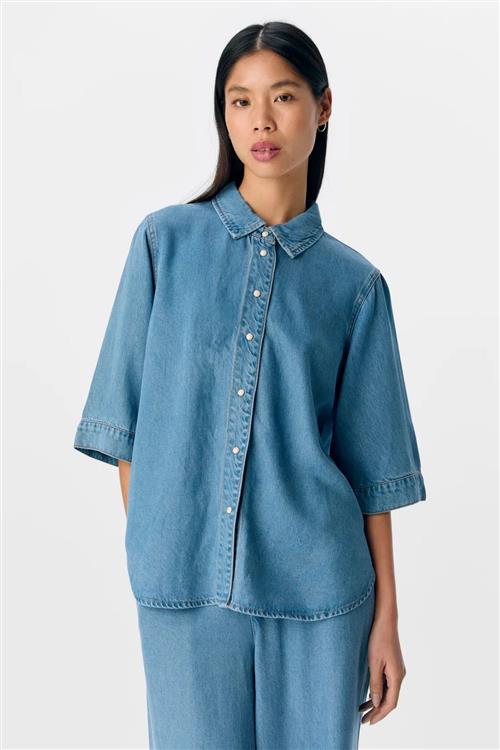 Frame Denim Top - Lyseblå Denim - L - Object