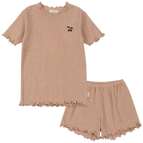 Konges Sløjd Roli T-shirt Og Shorts Sæt Cameo Rose | Lyserød | 2 years