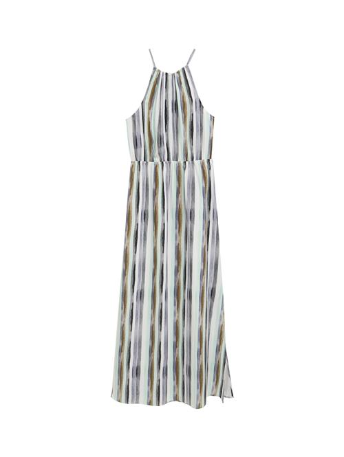 Se TOM TAILOR DENIM Sommerkjole  dueblå / mørkegrå / mint / hvid ved About You
