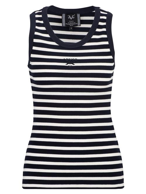 19V69 ITALIA Overdel 'Benice Marina'  navy / hvid