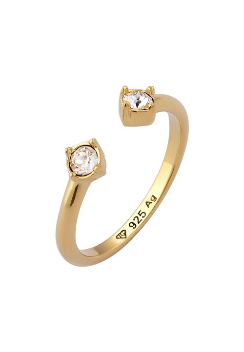 ELLI Ring 'Kristalle'  guld / hvid