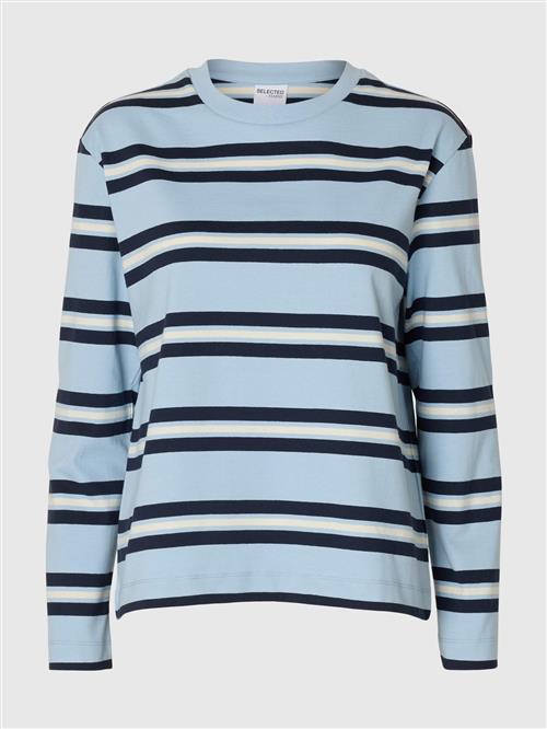 SELECTED FEMME Shirts  navy / pastelblå / hvid