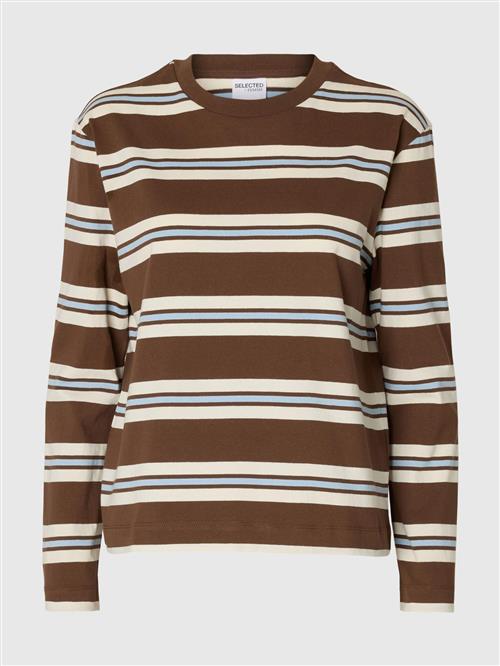 SELECTED FEMME Shirts  lyseblå / choko / hvid