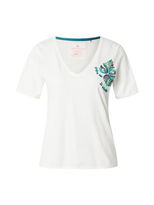 LIEBLINGSSTÜCK Shirts 'Calina'  jade / mørkelilla / lys pink / hvid