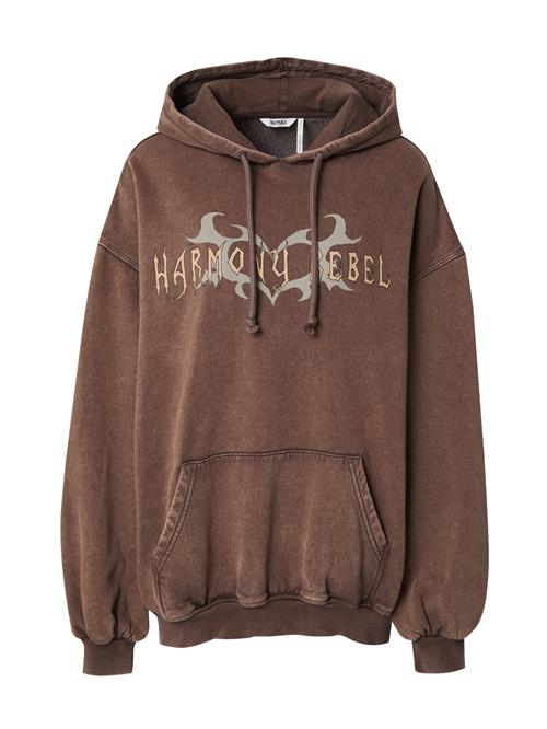 Monki Sweatshirt  cappuccino / brun-meleret / greige / sort
