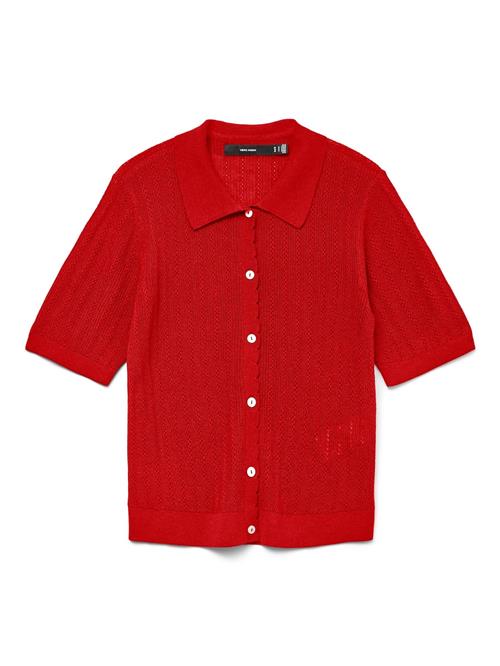 VERO MODA Cardigan 'VMLuxlight'  rød