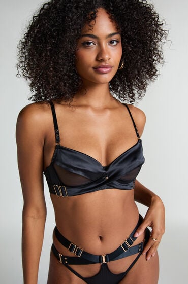 Hunkemöller Ikke-formstøbt bøjle-bh Colette Sort