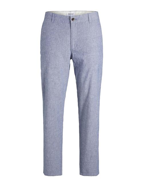 Se Jack & Jones Jpstollie Jjdave Linen Blend Jack & J S Blue ved Booztlet