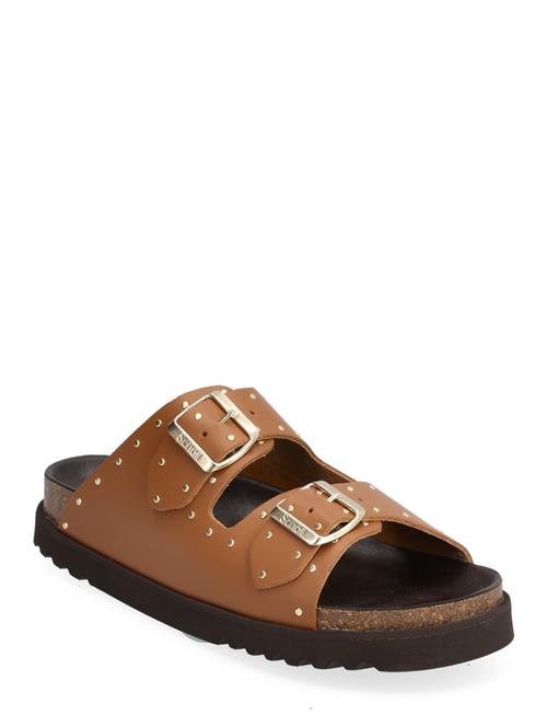 Se Sl Beatriz Leather Scholl Brown ved Booztlet