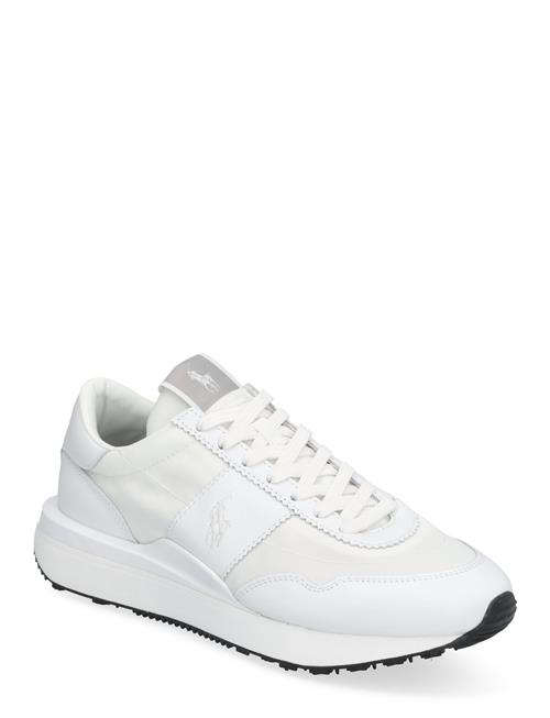 Train 89 Leather & Oxford Sneaker Polo Ralph Lauren White