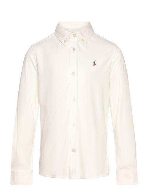 Cotton Interlock Shirt Ralph Lauren Kids White