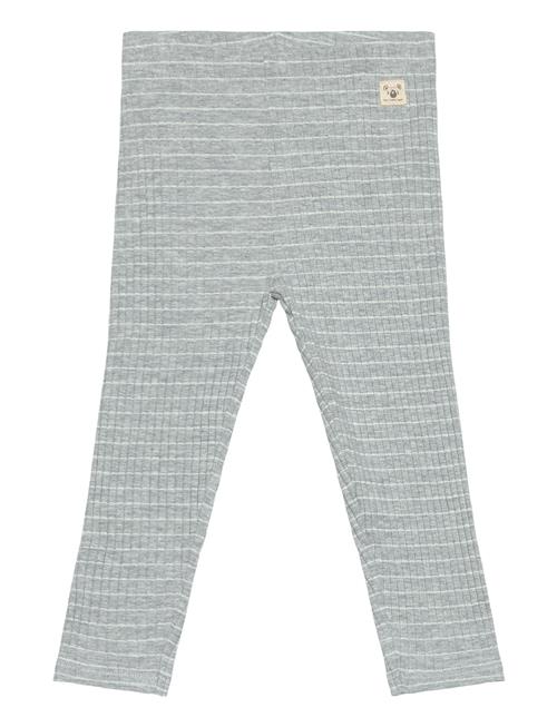 Stripped Cotton Leggings Mango Blue