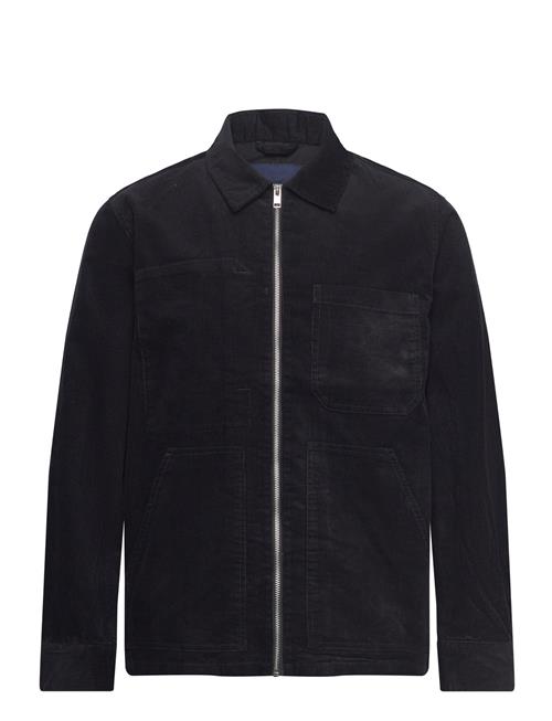 Se Zip Through Corduroy Overshirt Lindbergh Black ved Booztlet