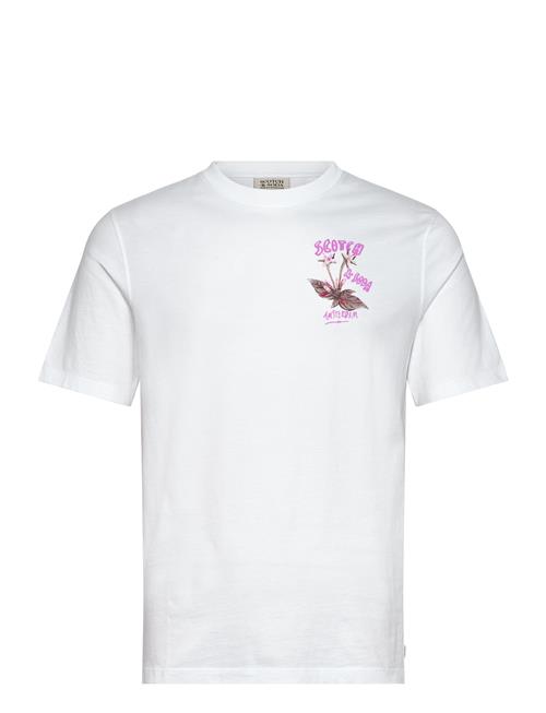 Front And Back Artwork T-Shirt Scotch & Soda White