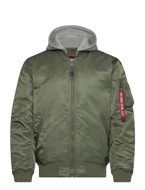 Ma-1 Zh Back Emb Alpha Industries Green