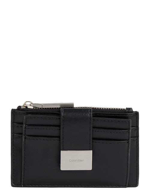 Hardware Snap Top Zip Cardholder Calvin Klein Black