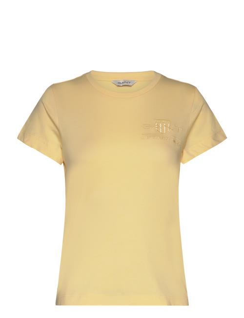 Reg Tonal Shield Ss T-Shirt GANT Yellow