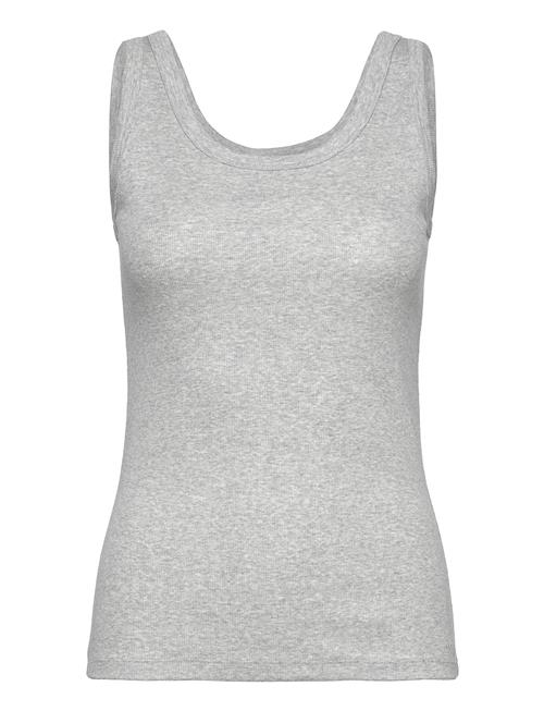 Slim Ribbed Tank Top GANT Grey