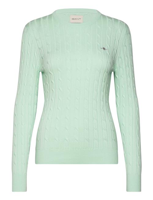Stretch Cotton Cable C-Neck GANT Green