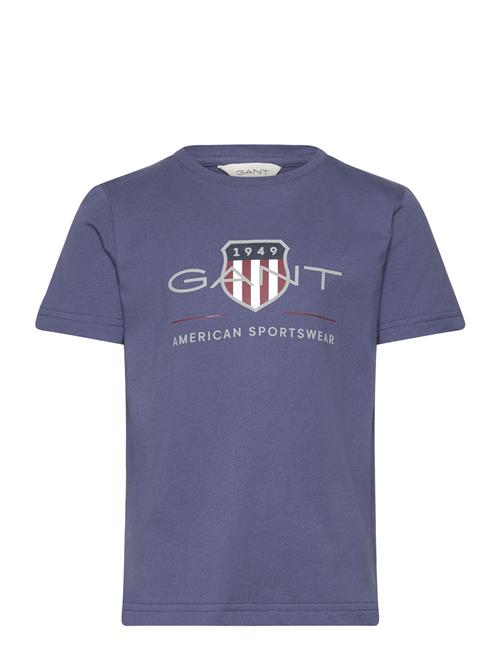 Archive Shield Ss T-Shirt GANT Blue