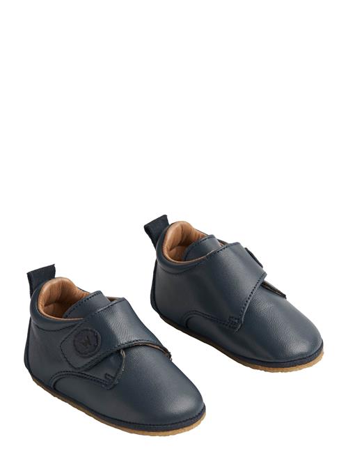 Indoor Shoe Dakota Solid Wheat Navy