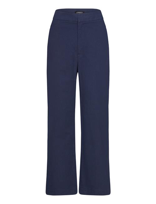 Trouser Cropped Cotton Lindex Blue